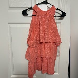 Coral colored top brand new
